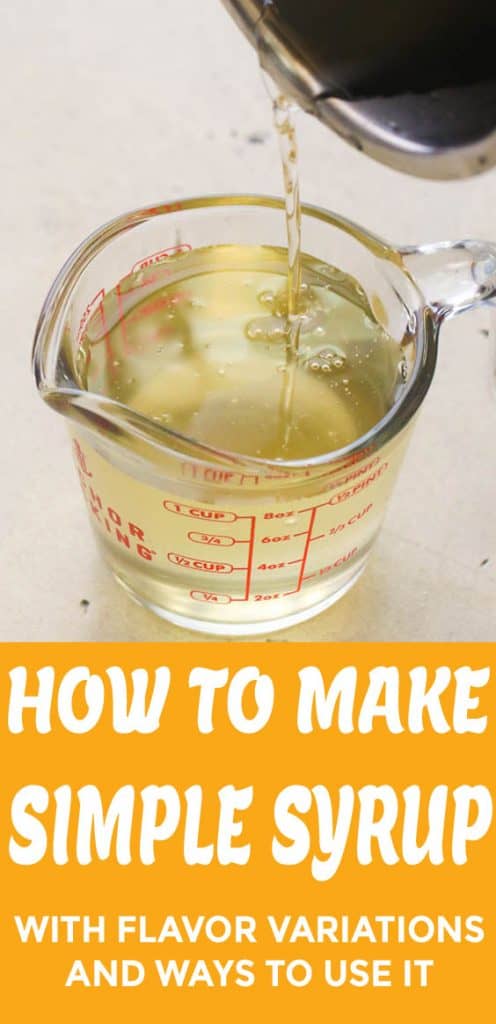 How to Make Simple Syrup - Immaculate Bites