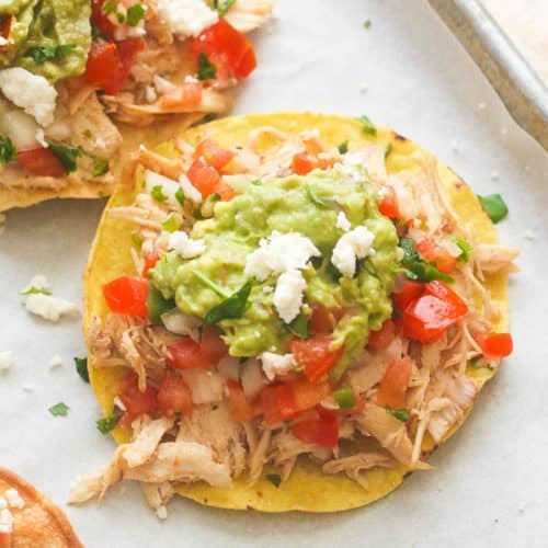 Chicken Tostadas Recipe - Immaculate Bites Appetizer Recipes