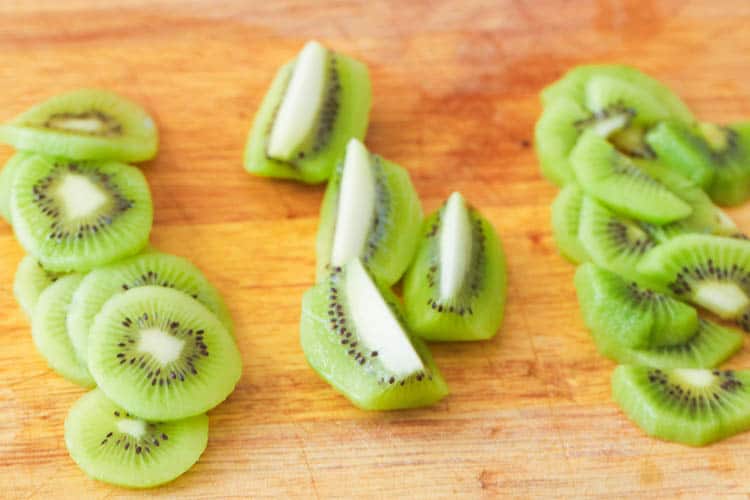 Kiwis in circles, semi circles, and wedges