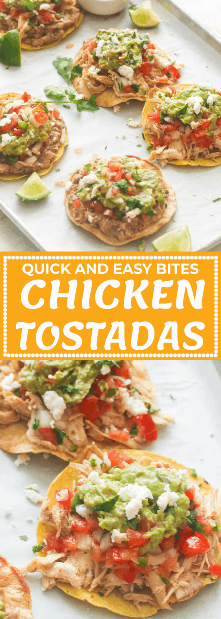 Chicken Tostadas Recipe - Immaculate Bites Appetizer Recipes