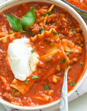 Lasagna Soup Lasagna Soup - Immaculate Bites