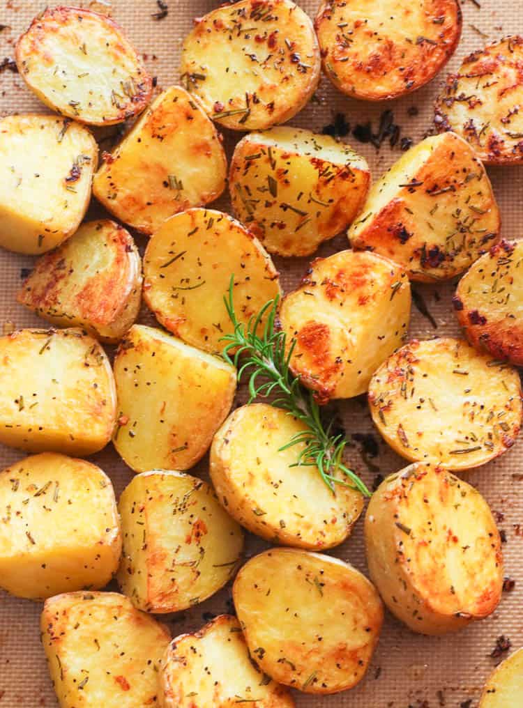 Roasted Potato Cubes with Rosemary – Feast Glorious Feast