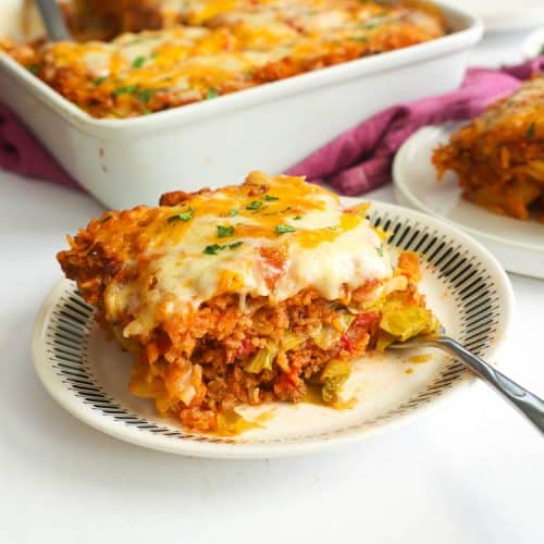 Cabbage Roll Casserole - Immaculate Bites