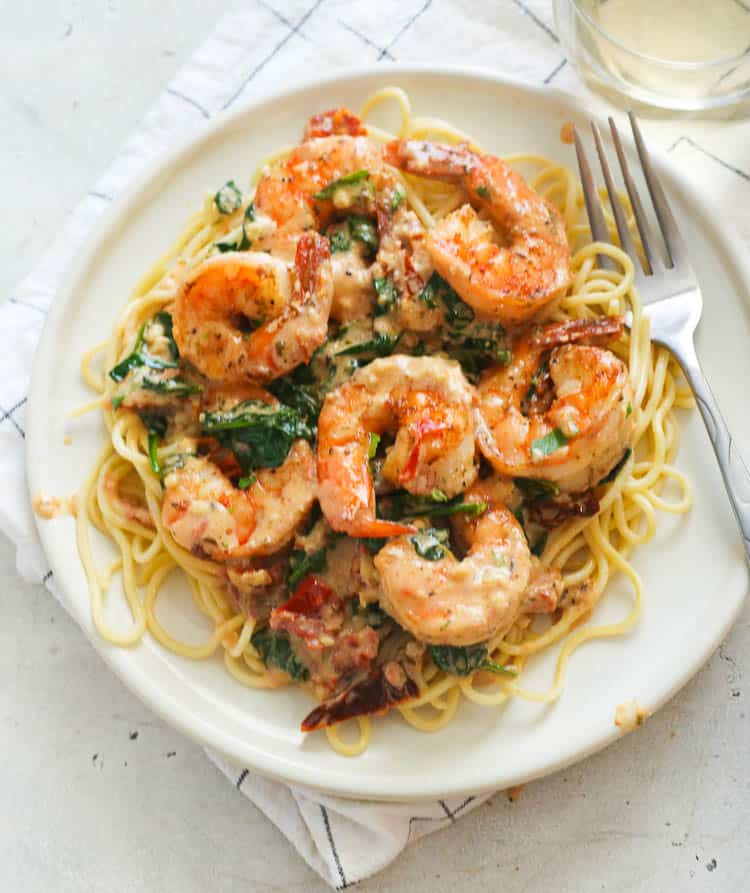 Creamy Tuscan Shrimp - Immaculate Bites Seafood Recipes