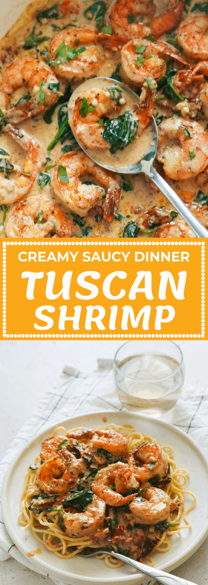 Creamy Tuscan Shrimp - Immaculate Bites Seafood Recipes