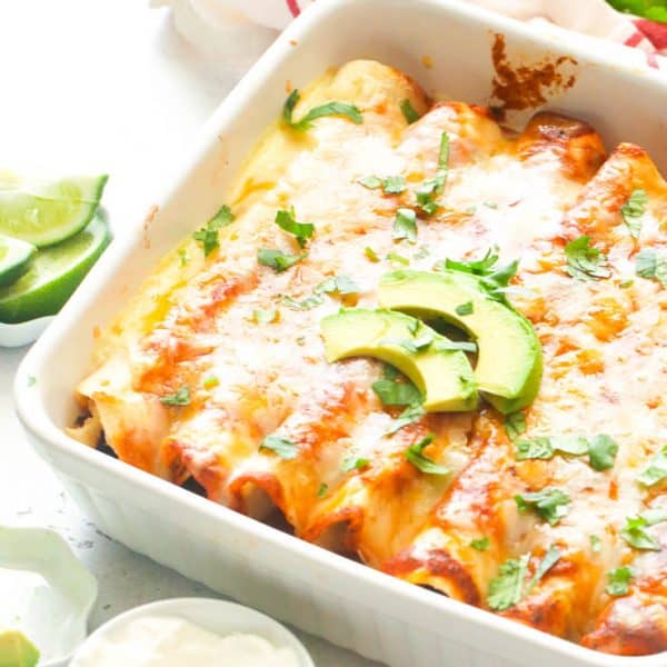 Chicken Enchiladas (Plus VIDEO) - Immaculate Bites