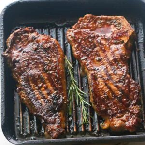 New York Steak from oven