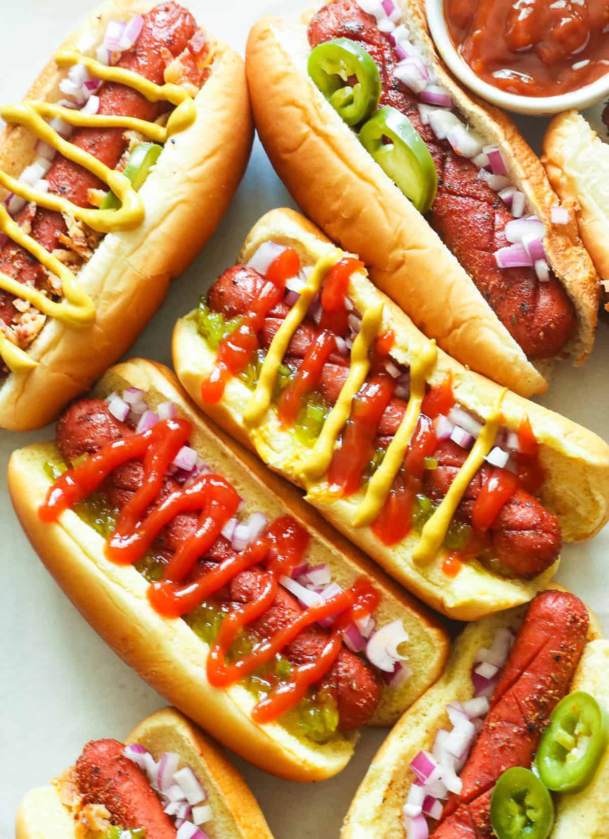 Smoked hotdogs from Feed the Grill 