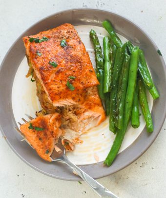 Crab Stuffed Salmon (Plus VIDEO) - Immaculate Bites