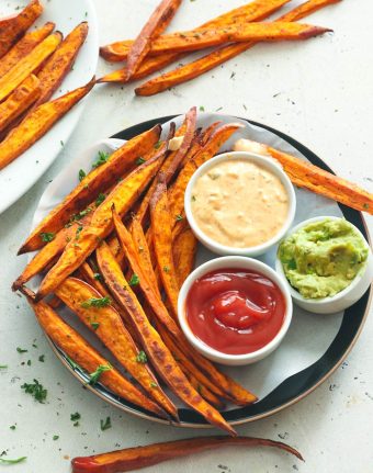 Cajun Baked Sweet Potato Fries (Plus VIDEO) - Immaculate Bites