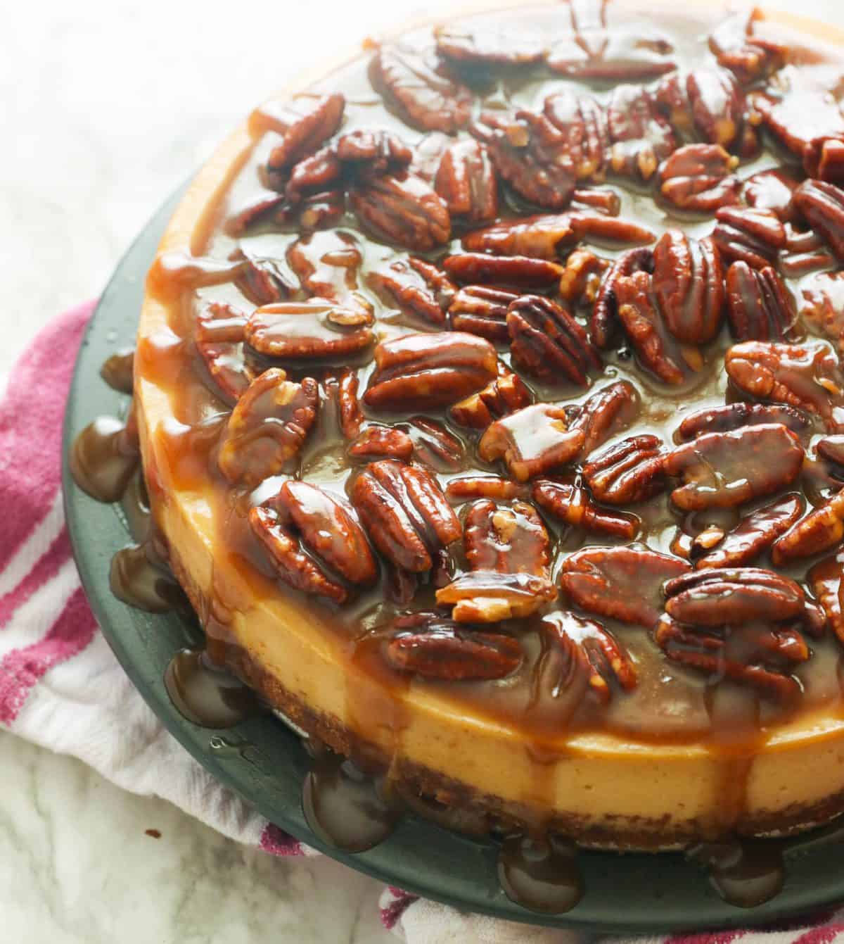 Pecan Pie Cheesecake (Plus VIDEO) - Immaculate Bites