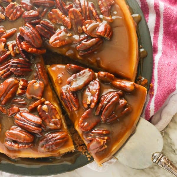 Pecan Pie Cheesecake (Plus VIDEO) - Immaculate Bites