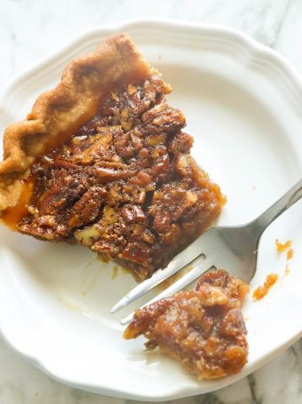 Bourbon Pecan Pie (plus Video) - Immaculate Bites