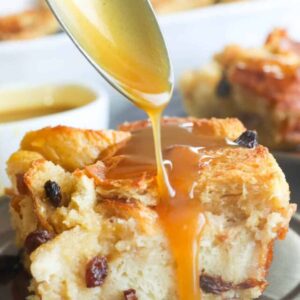 Bread Pudding with Rum Sauce