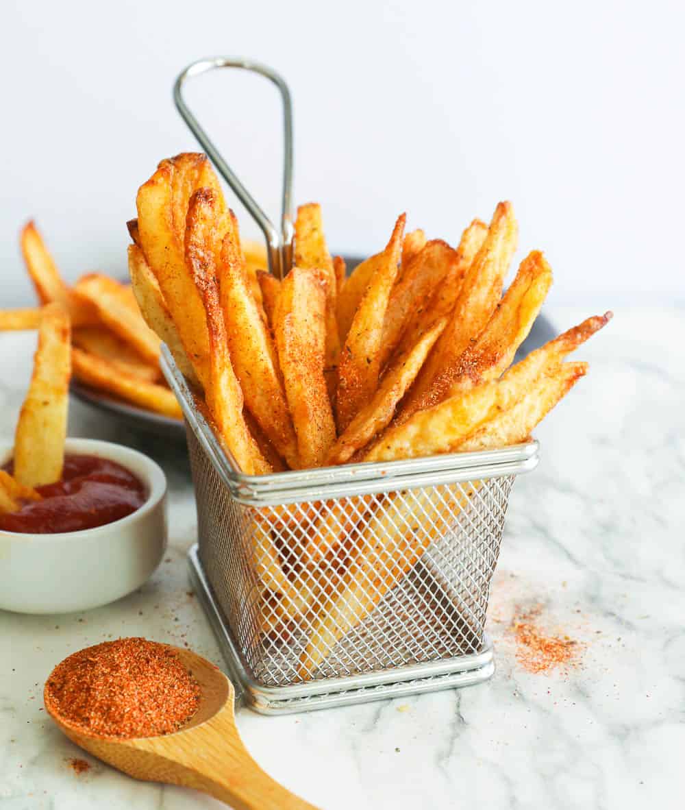 Best Crispy Homemade French Fries : Cast Iron Skillet Recipe