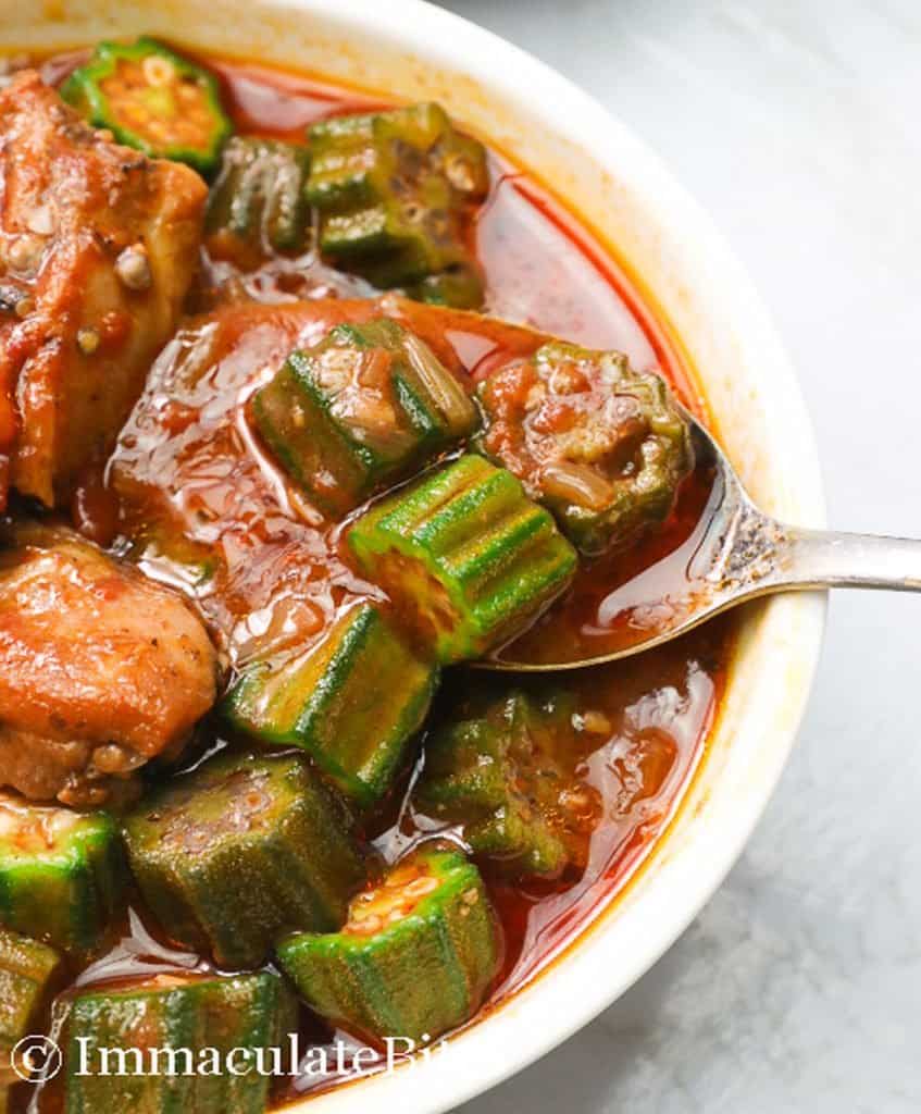 Okra Stew (Plus Video) - Immaculate Bites