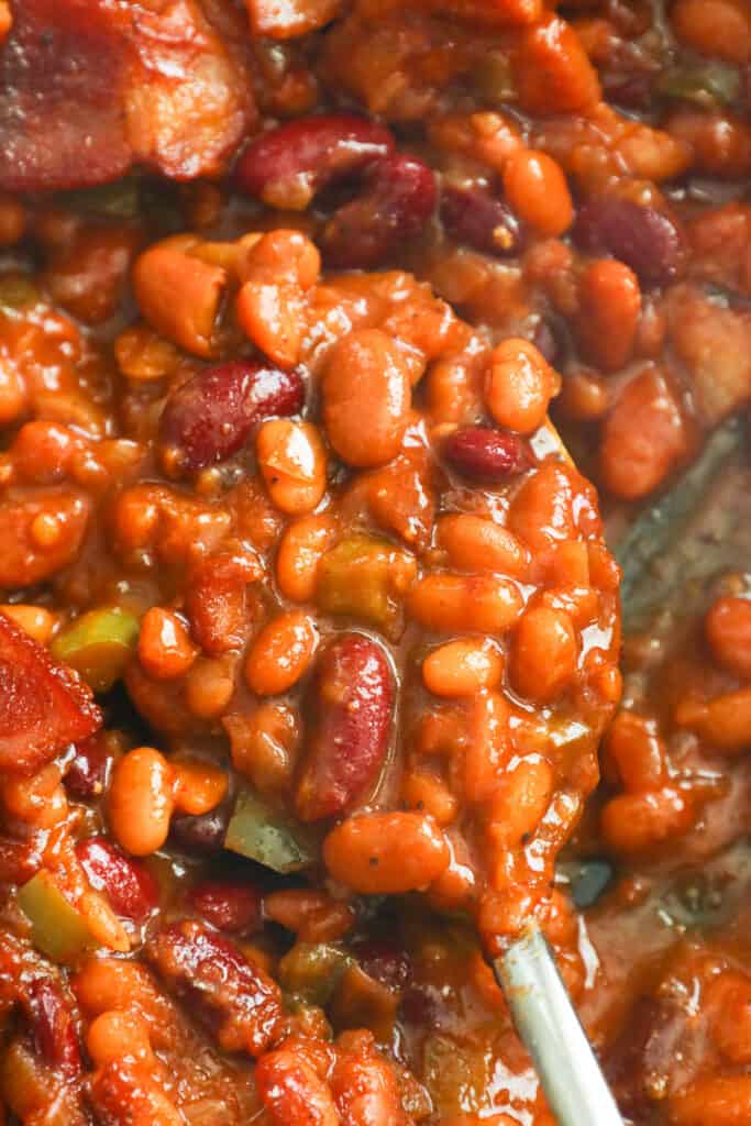 Southern Baked Beans with Bacon - Immaculate Bites