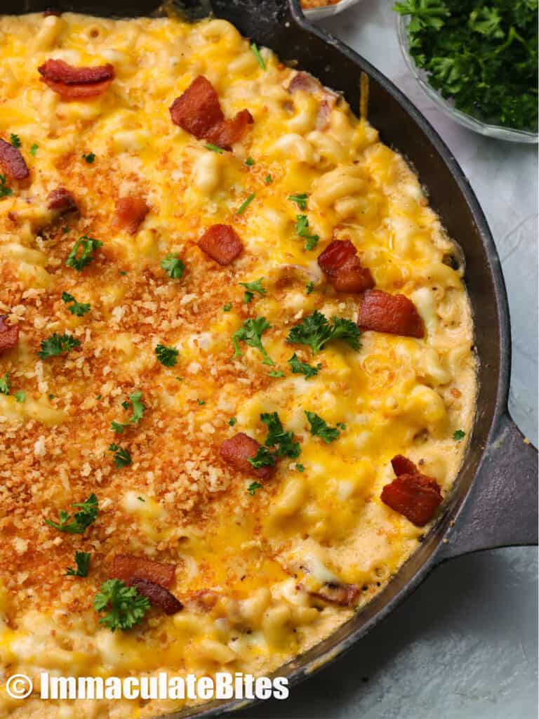 Bacon Mac And Cheese - Immaculate Bites