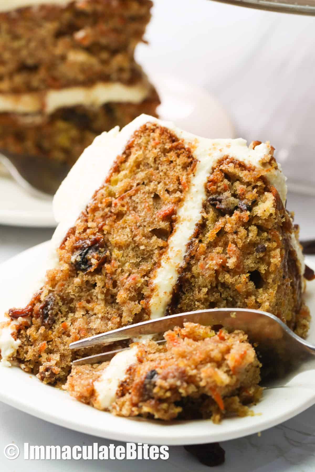 Carrot Pineapple Cake - Immaculate Bites