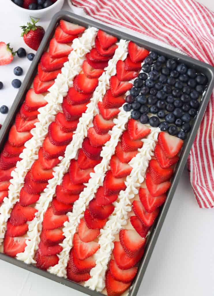 American Flag Cake - Immaculate Bites