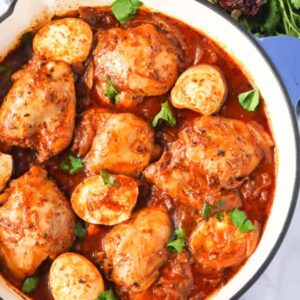 Doro Wat in a pot