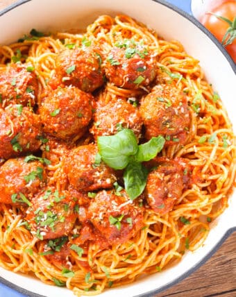Spaghetti and Meatballs Recipe - Immaculate Bites