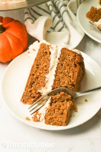 Pumpkin Cake - Immaculate Bites