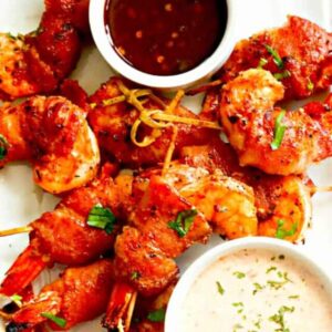 Bacon Wrapped Shrimp appetizers