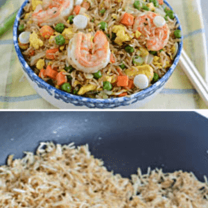 Shrimp Fried Rice - African Caribbean style complete meal