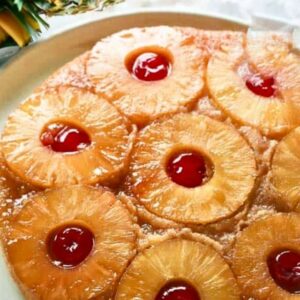 The Festive Pineapple Upside Down Cake with a Spiced Rum Kick