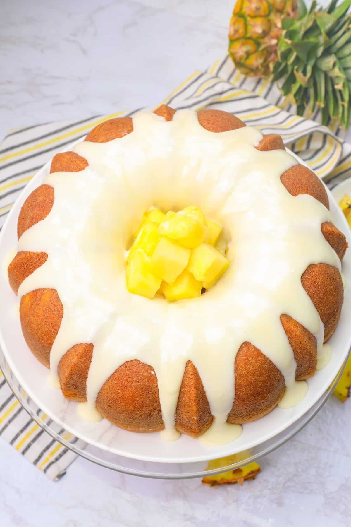 Pineapple Bundt Cake  NO Cake Mix! - This Delicious House