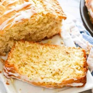 Tropical Coconut Bread with Lime Glaze Easy and Delicious