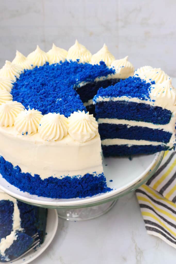 Blue Velvet Cake - Immaculate Bites