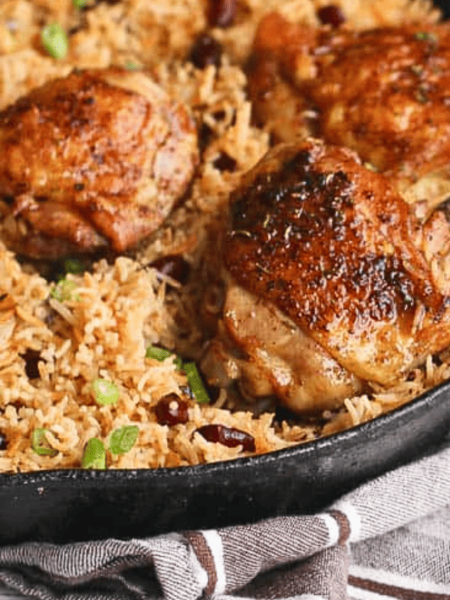 Jerk Chicken and Rice - One Pot Caribbean Recipe - Immaculate Bites