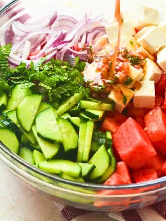 Watermelon Feta Salad A Quick And Healthy 20 Minute Recipe   Cropped Watermelon Feta Salad 20 Minute Healthy Recipe 