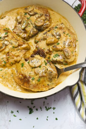 Cream Of Mushroom Pork Chops - Immaculate Bites