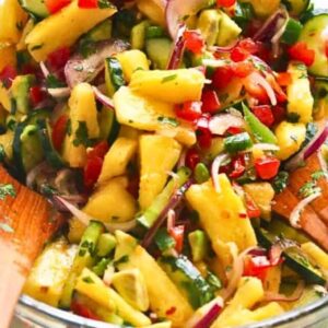 Pineapple Cucumber Salad - Cool and Refreshing Summer Dish (2)