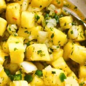 Pineapple Salsa 20-Minute Party Food with Classic Mexican Sauce