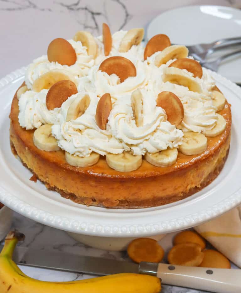 Banana Pudding Cheesecake Recipe - Immaculate Bites