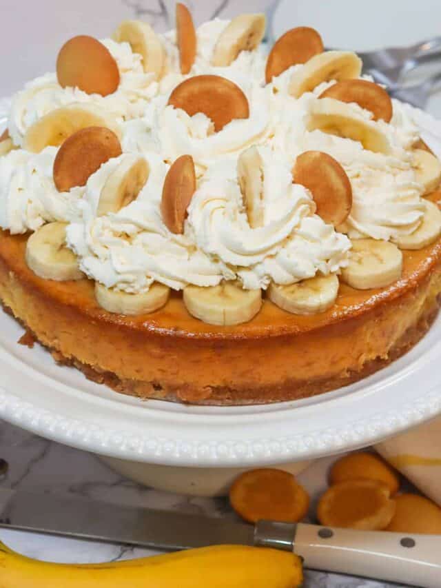 How to Make Banana Pudding Cheesecake - Immaculate Bites