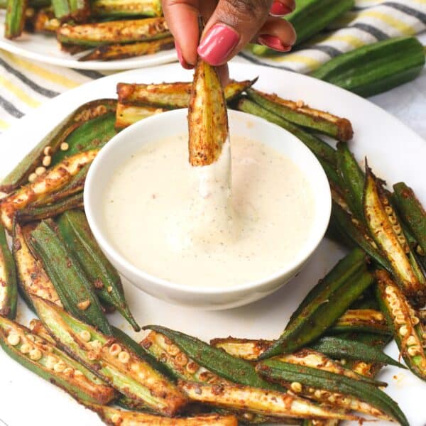 Oven Roasted Okra - Immaculate Bites