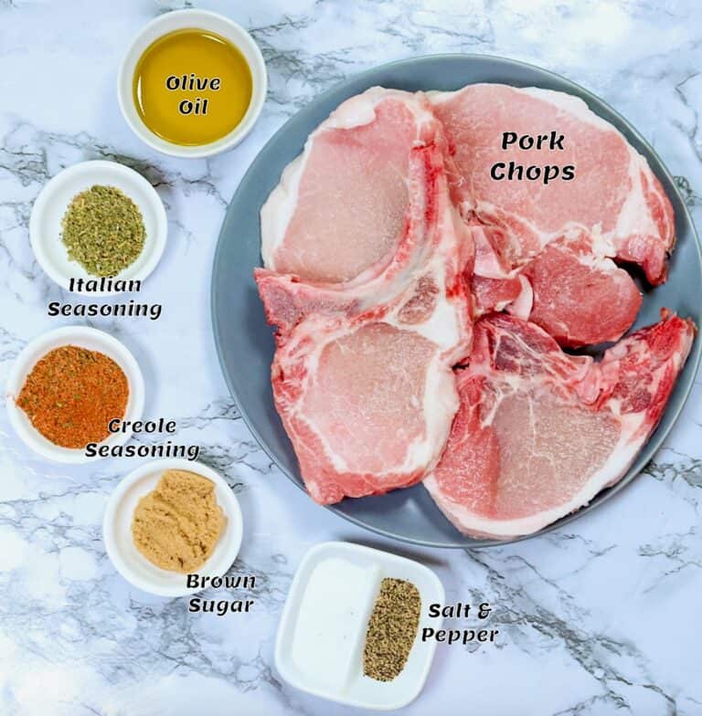 4 Ingredient Oven Baked Pork Chops - Immaculate Bites