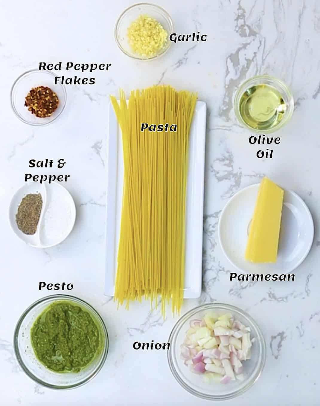 Pesto Pasta Ingredients