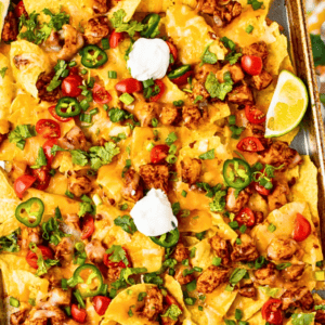 _Spicy Chicken Nachos with Melted Cheese Recipe