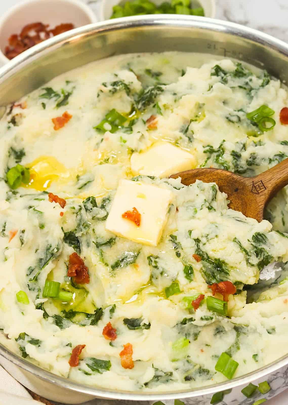 Serving up international comfort food in the form of colcannon mashed potatoes