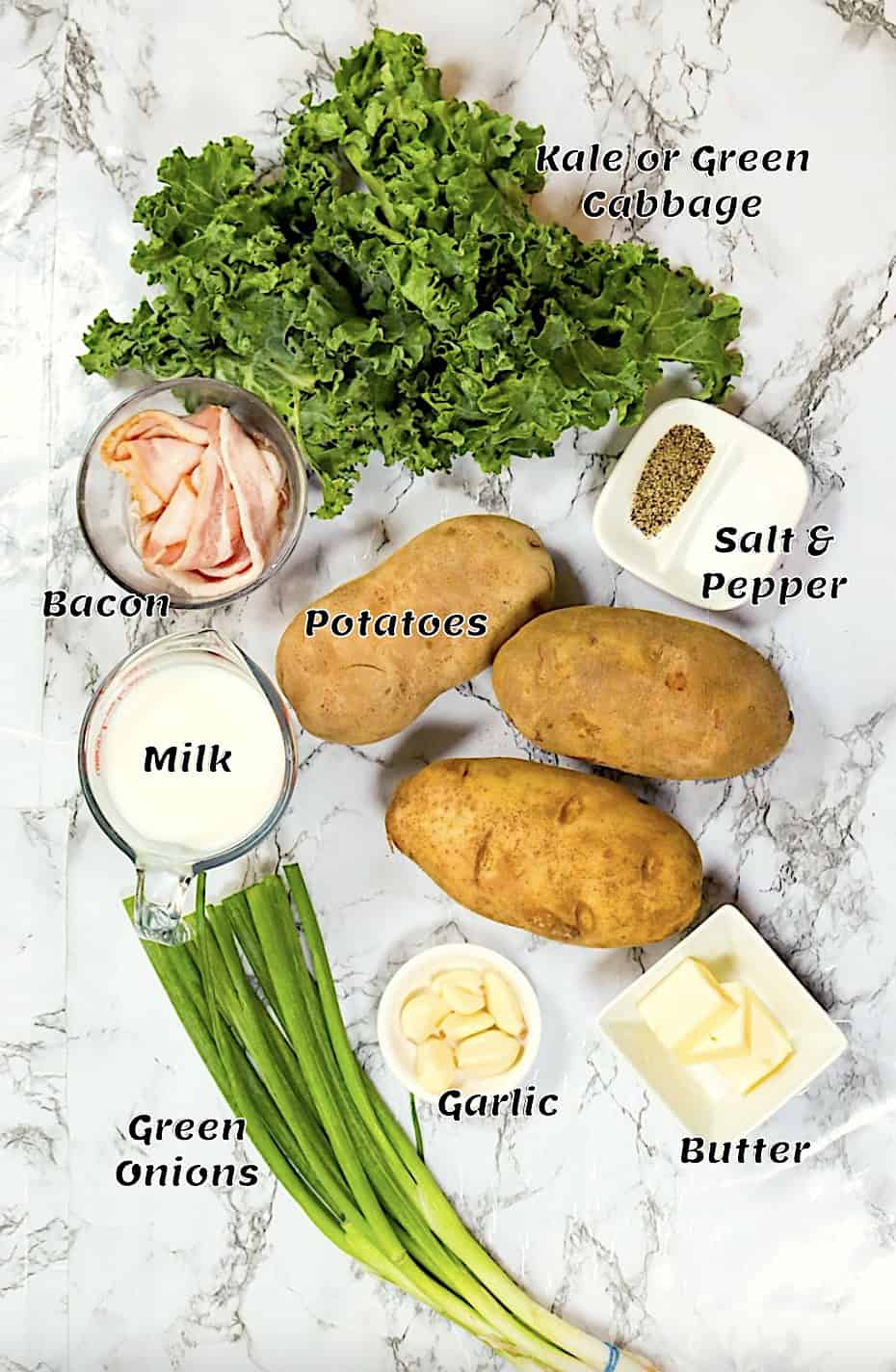 Irish mashed potato ingredients