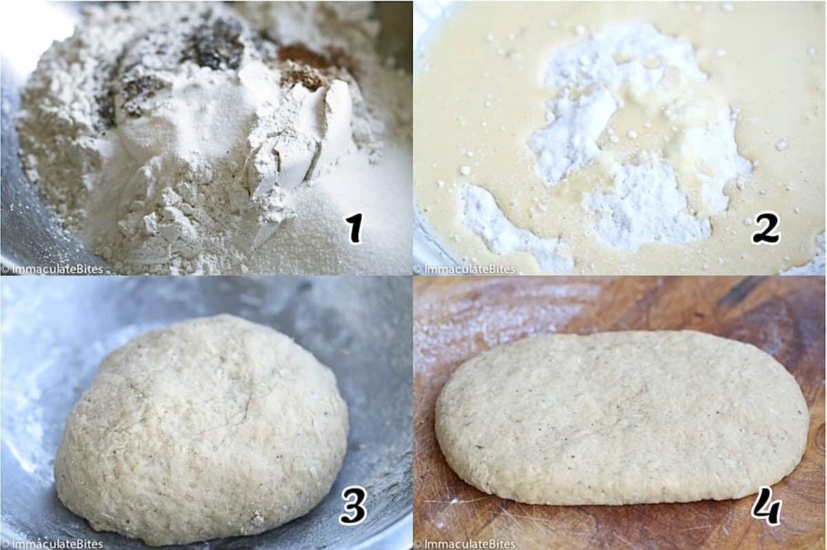 Make the dough and shape it