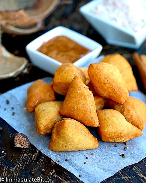 Freshly fried and ready to enjoy, easy mandazi without yeast is fast