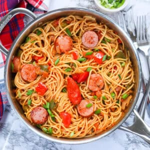 Haitian spaghetti for an easy and economical main dish