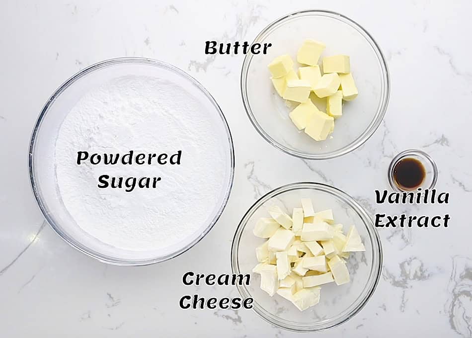 4th of July Cupcake Frosting Ingredients
